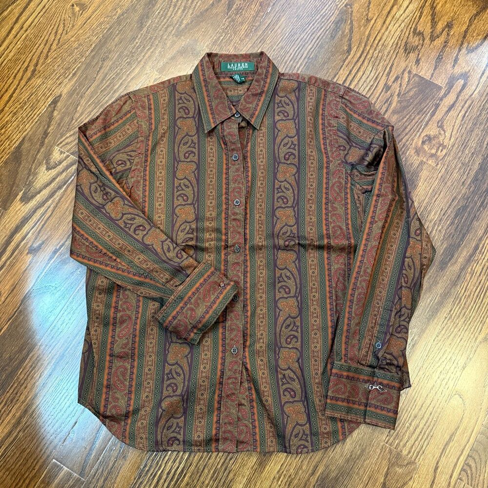 Lauren Ralph Lauren, Blouse, Women's Petite M, EUC